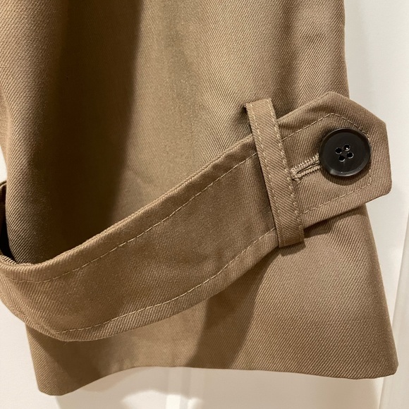 The Frankie Shop padded shoulder trench Jumpsuit in Khaki Brown size-Small - Picture 5 of 7